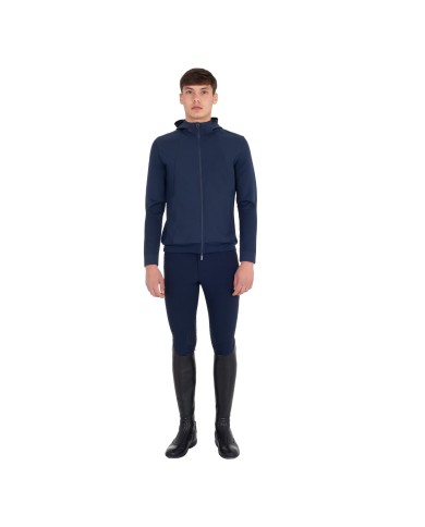 MEN S NYLON+KNIT SEAMLESS HOODIE