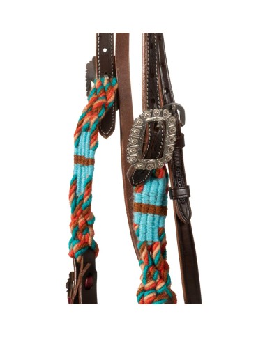 ROPE WAVES WESTERN BRIDLE