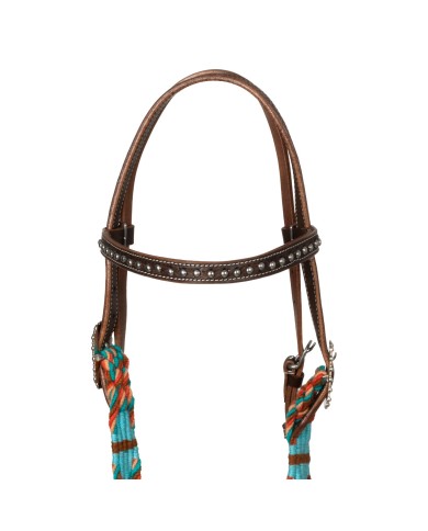 ROPE WAVES WESTERN BRIDLE