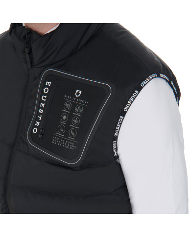 Smanicato uomo tessuto elastico con patch siliconica Smanicato uomo tessuto elastico con patch siliconica