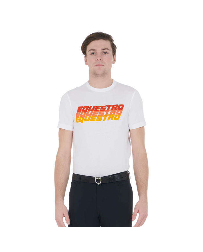 T-SHIRT UOMO SLIM FIT CON SCRITTA PETTO (CAMPIONARIO/SHOOTING)