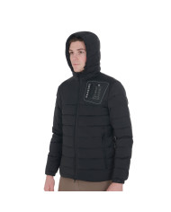 Giacca piumino uomo tessuto elasticizzato con patch siliconica