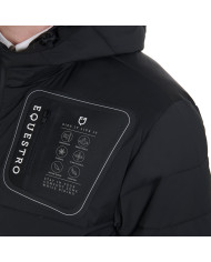 Giacca piumino uomo tessuto elasticizzato con patch siliconica