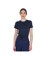 WOMEN S GLOSSY LOGO COTTON T-SHIRT