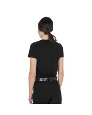 WOMEN S GLOSSY LOGO COTTON T-SHIRT
