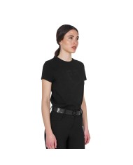 WOMEN S GLOSSY LOGO COTTON T-SHIRT