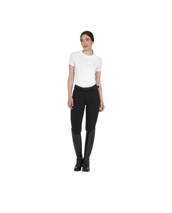 WOMEN S GLOSSY LOGO COTTON T-SHIRT