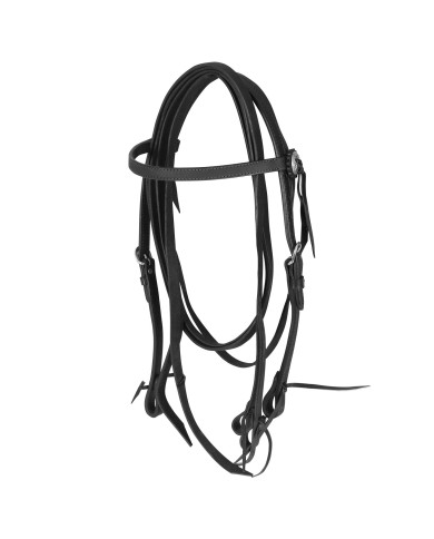 TESTIERA DIRITTA CUOIO GRASSO C/REDINI LAKOTA