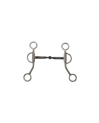 MORSO WESTERN INOX ASTE CORTE IMBOCCATURA NERA