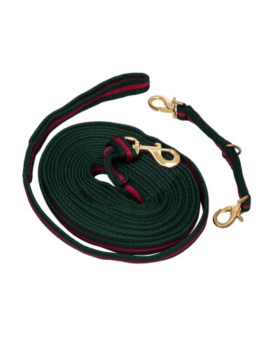 PADDED NYLON LUNGE REIN WITH ATTACHMENT TO HALTER