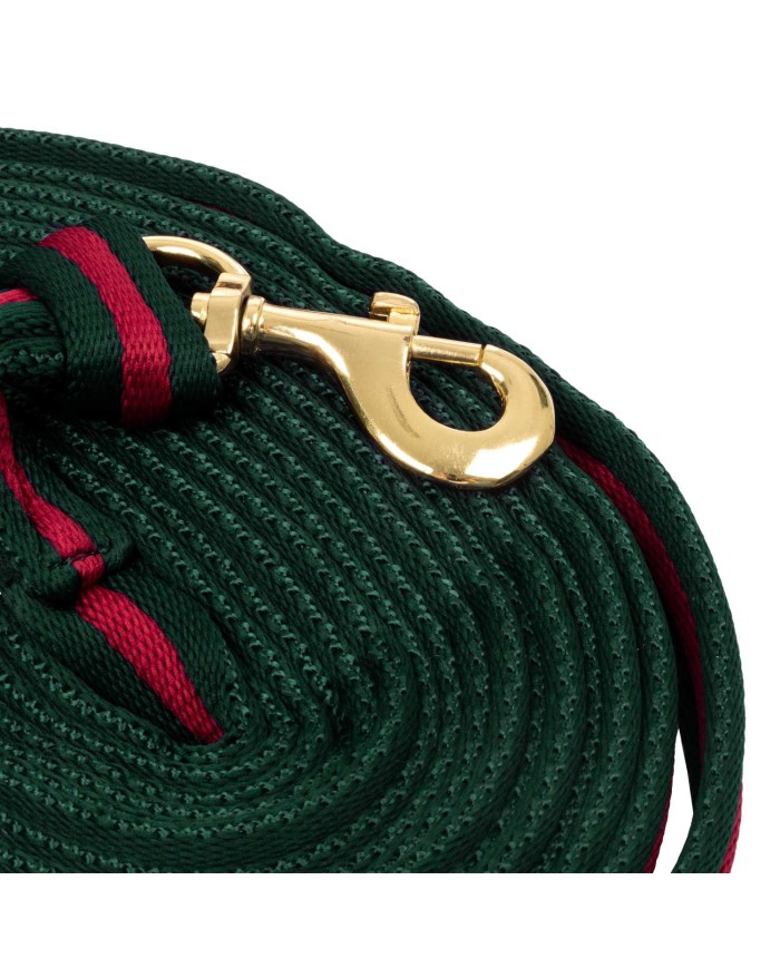 PADDED NYLON LUNGE REIN WITH ATTACHMENT TO HALTER