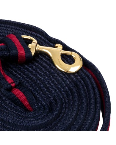 PADDED NYLON LUNGE REIN WITH ATTACHMENT TO HALTER