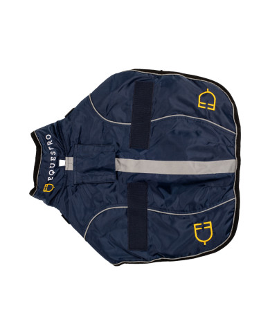 Cappotto per cane con piping catarifrangente Cappotto per cane con piping catarifrangente