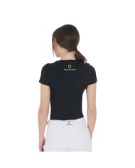 WOMEN S PINK DIAMOND LOGO COTTON T-SHIRT