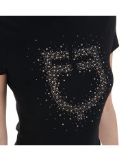 WOMEN S PINK DIAMOND LOGO COTTON T-SHIRT