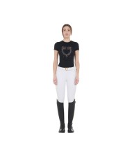 WOMEN S PINK DIAMOND LOGO COTTON T-SHIRT
