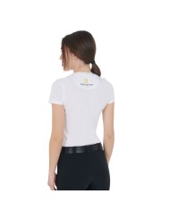 WOMEN S PINK DIAMOND LOGO COTTON T-SHIRT