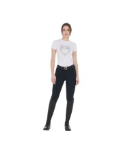 WOMEN S PINK DIAMOND LOGO COTTON T-SHIRT