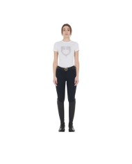 WOMEN S PINK DIAMOND LOGO COTTON T-SHIRT