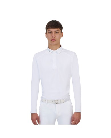 MEN S COMPETITION RIDERTECHNOLOGY LS POLO SHIRT WITH ZIP