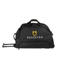 Borsa trolley con logo ricamato