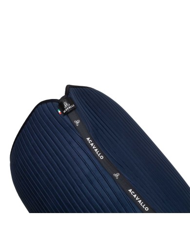 STRIPE SUEDE DRESSAGE SADDLE PAD W/SQUARE BACK CORNER