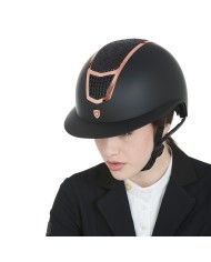 CASCO EQUESTRO MODELLO ECLIPSE STONE MAT WIDE VISOR (3 PADDING)