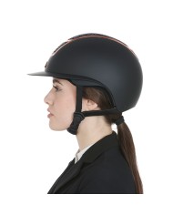 CASCO EQUESTRO MODELLO ECLIPSE STONE MAT WIDE VISOR (3 PADDING)