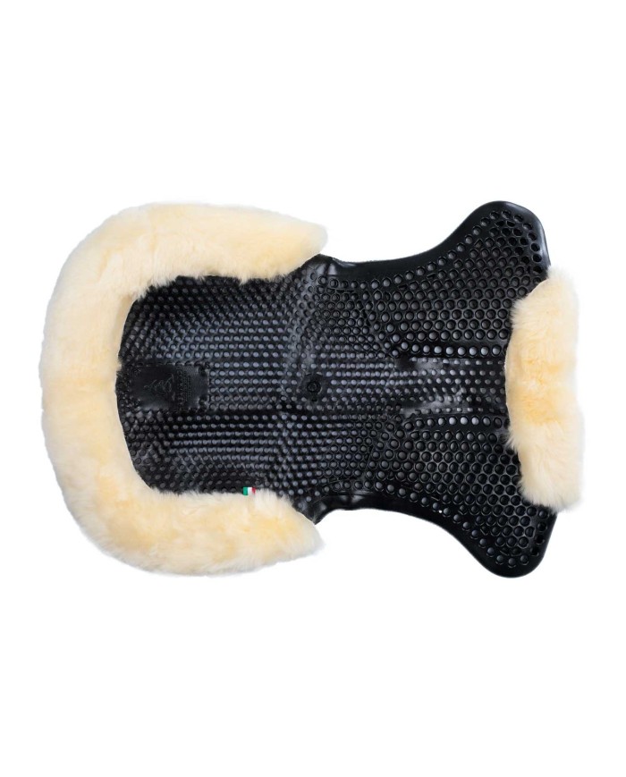 GEL PAD & FRONT RISER SHEEPSKIN CUT OUT JUST GEL
