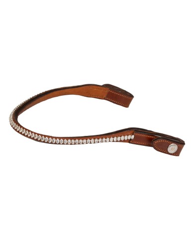 ACAVALLO BROWBAND W/OVAL CRYSTALS