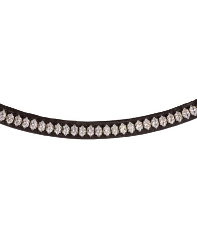 ACAVALLO BROWBAND W/OVAL CRYSTALS