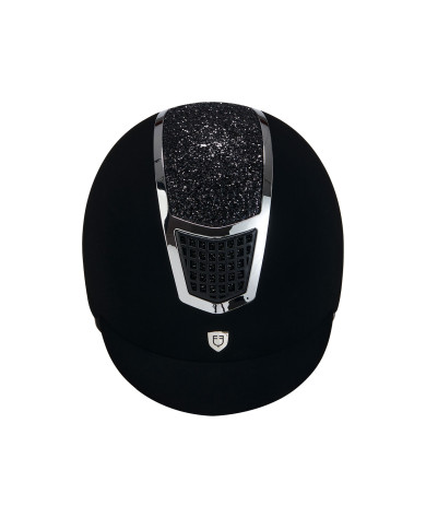 Cap ultra-light in velluto con strass