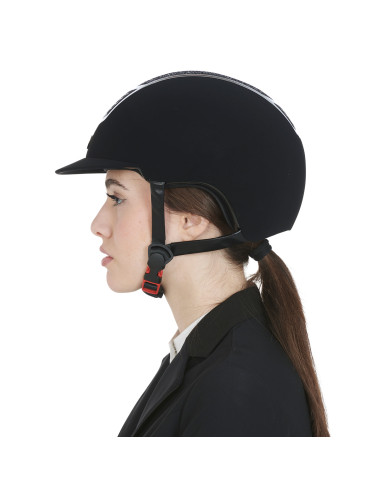 Cap ultra-light in velluto con strass