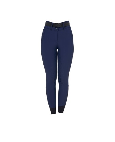 WOMEN S HIGH WAIST MONOGRAM KNEE GRIP BREECHES