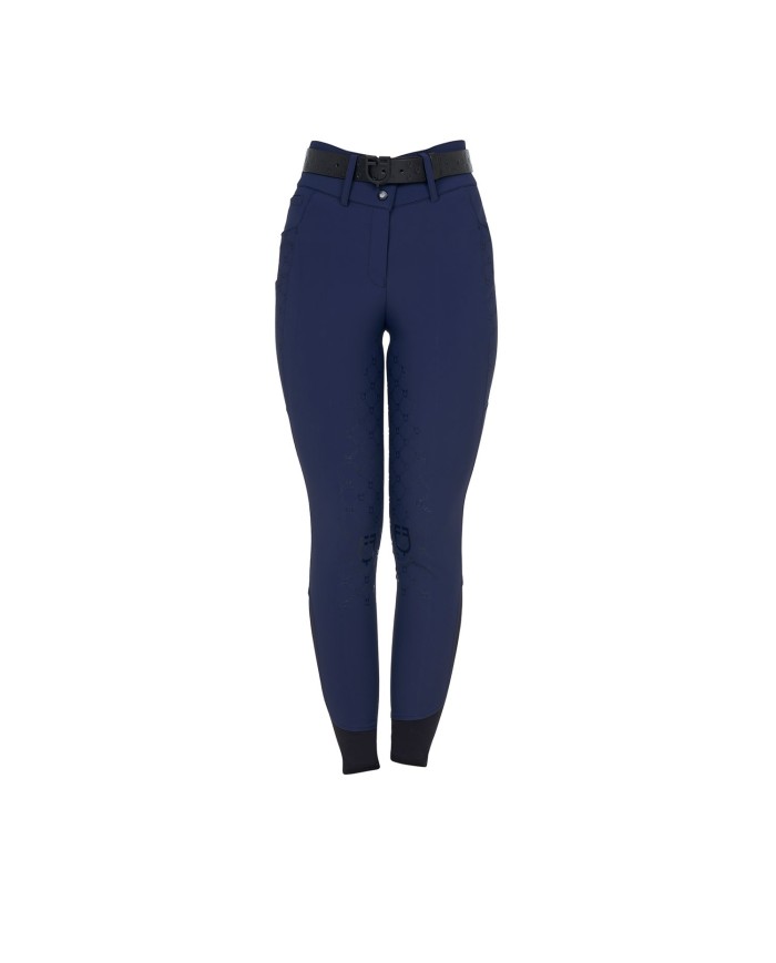 WOMEN S HIGH WAIST MONOGRAM KNEE GRIP BREECHES