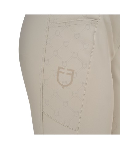 WOMEN S HIGH WAIST MONOGRAM KNEE GRIP BREECHES