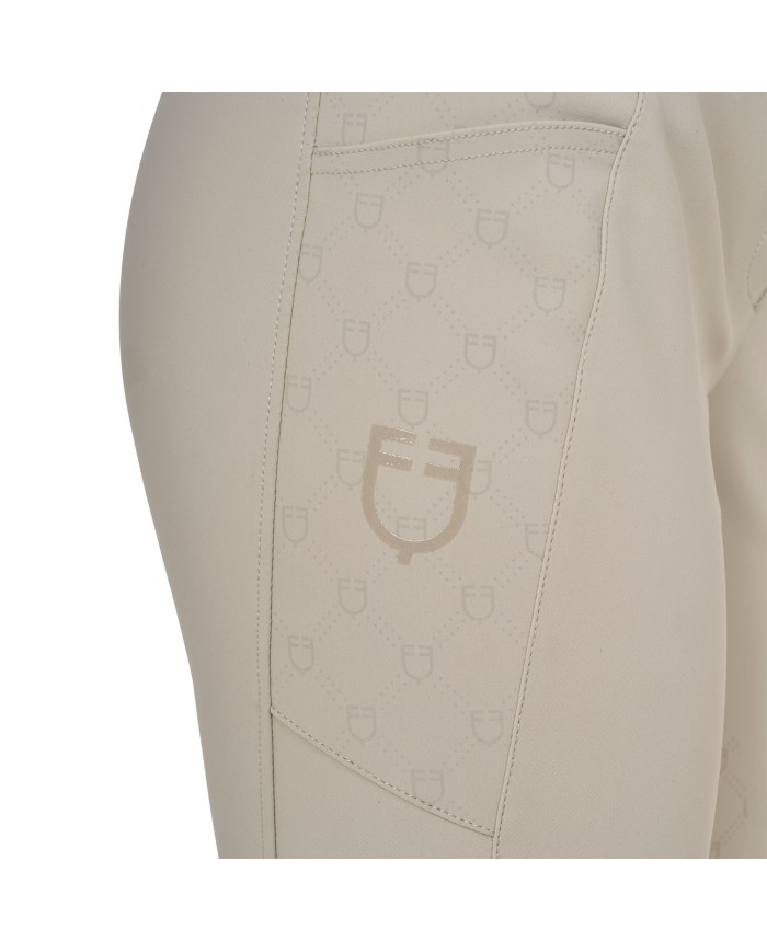 WOMEN S HIGH WAIST MONOGRAM KNEE GRIP BREECHES