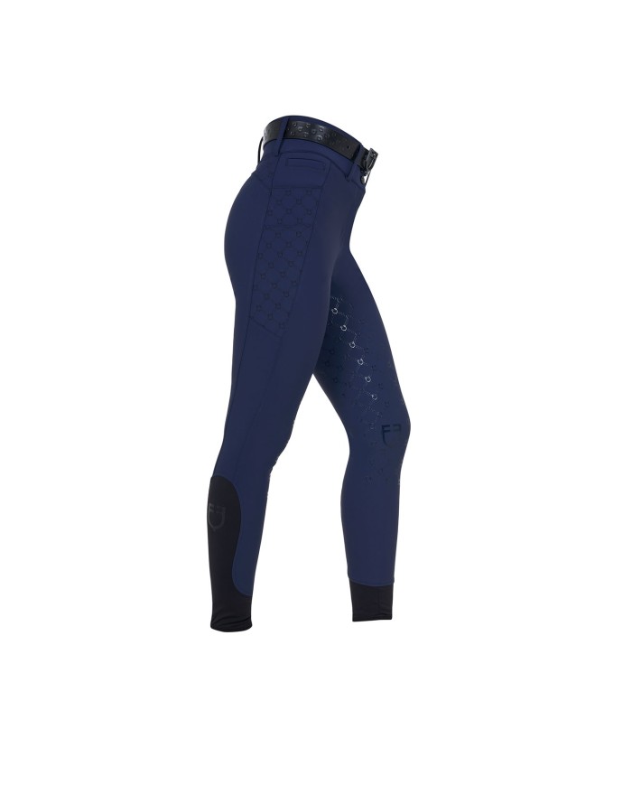WOMEN S HIGH WAIST MONOGRAM KNEE GRIP BREECHES