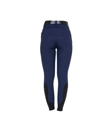 WOMEN S HIGH WAIST MONOGRAM KNEE GRIP BREECHES