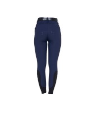WOMEN S HIGH WAIST MONOGRAM KNEE GRIP BREECHES