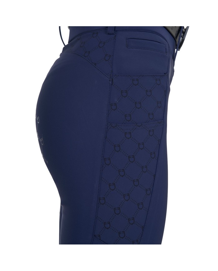 WOMEN S HIGH WAIST MONOGRAM KNEE GRIP BREECHES