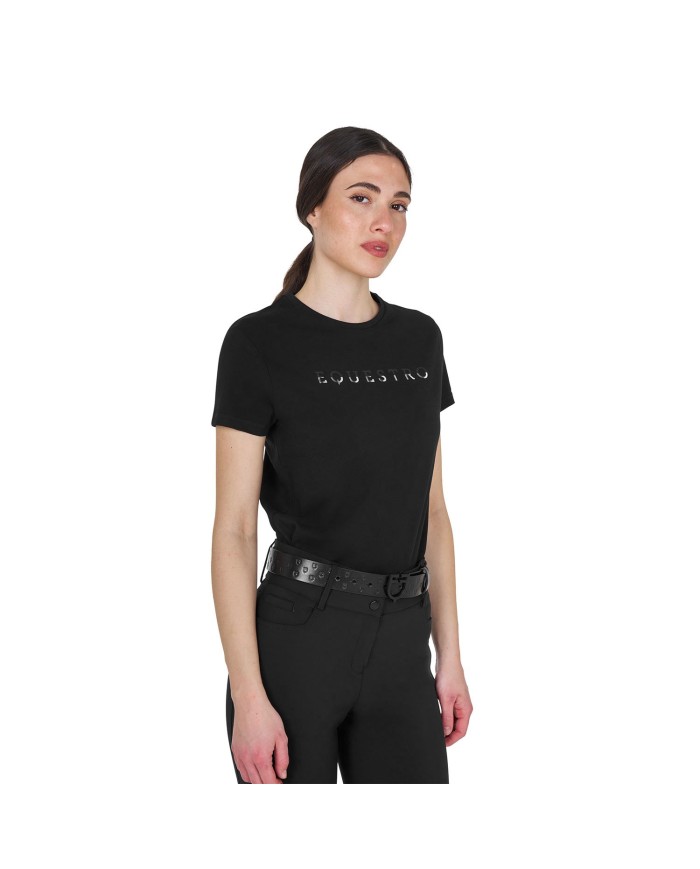 WOMEN S LOGO LAMINA COTTON T-SHIRT