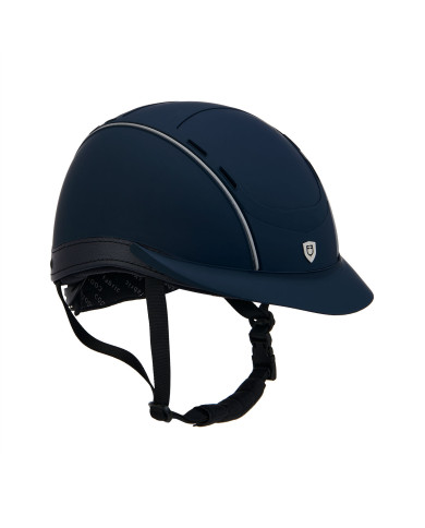 Cap ultra-light con logo frontale e inserti in pelle.