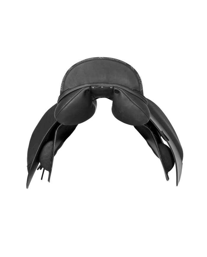 BERNINI ALL PORPOSE SADDLE - FLOCKED PANELS - DOUBLE LEATHER PLUS