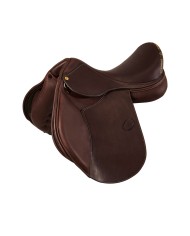 BERNINI ALL PORPOSE SADDLE - FLOCKED PANELS - DOUBLE LEATHER PLUS