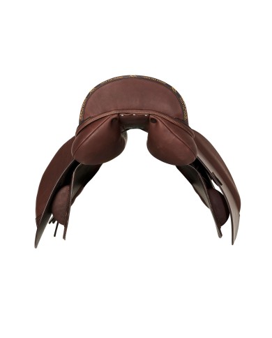 BERNINI ALL PORPOSE SADDLE - FLOCKED PANELS - DOUBLE LEATHER PLUS