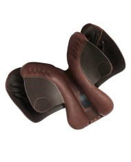 BERNINI ALL PORPOSE SADDLE - FLOCKED PANELS - DOUBLE LEATHER PLUS