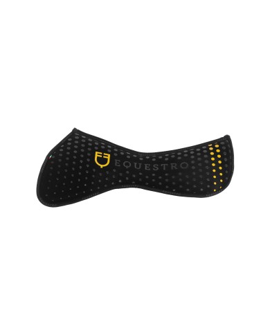 COMPENSA. EQ. IN M.FOAM CON GRIP, TESSUTO TRAFORATO SUL GAR. LOGO GIALLO