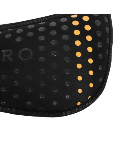 COMPENSA. EQ. IN M.FOAM CON GRIP, TESSUTO TRAFORATO SUL GAR. LOGO GIALLO