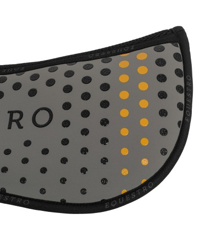 COMPENSA. EQ. IN M.FOAM CON GRIP, TESSUTO TRAFORATO SUL GAR. LOGO GIALLO